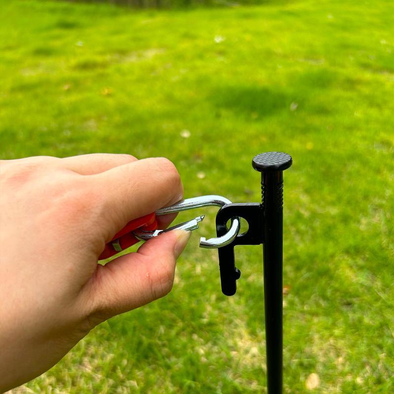 4/6M Adjustable Camping Tent Awning Wind Rope With Fastener Buckle Pulley Tensioner Ratchet Hangers For Lights