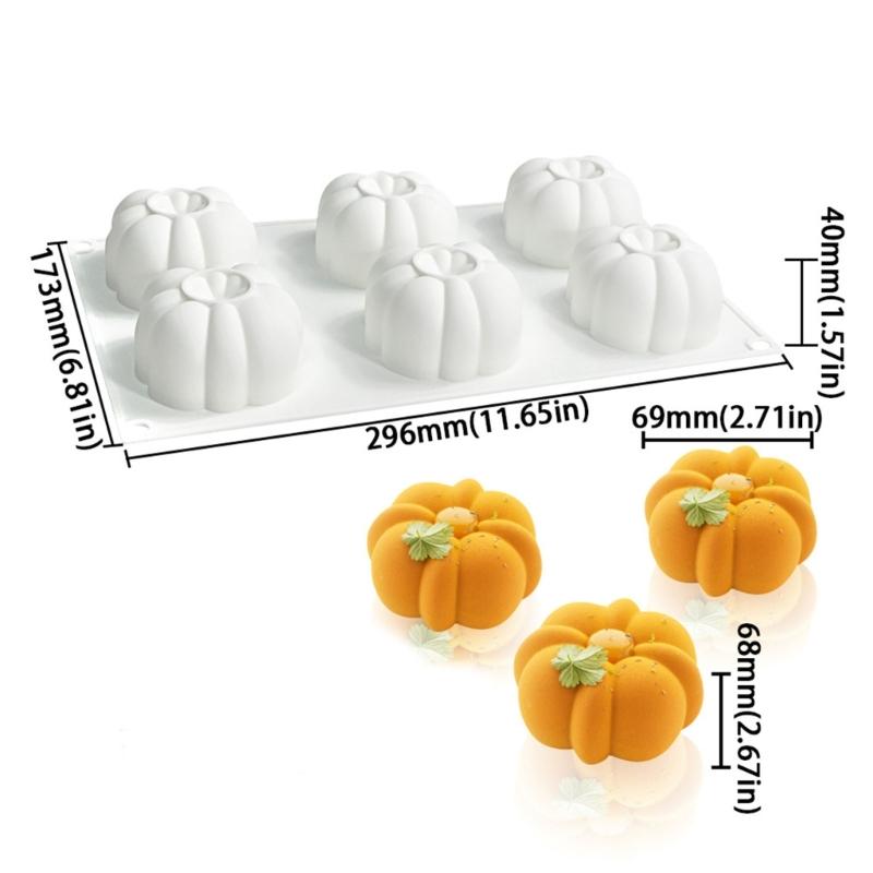 Food Grade Silicone Cake Mould With 6 Large Cavities Heat Resistant Baking Equipment For Family Party Treat