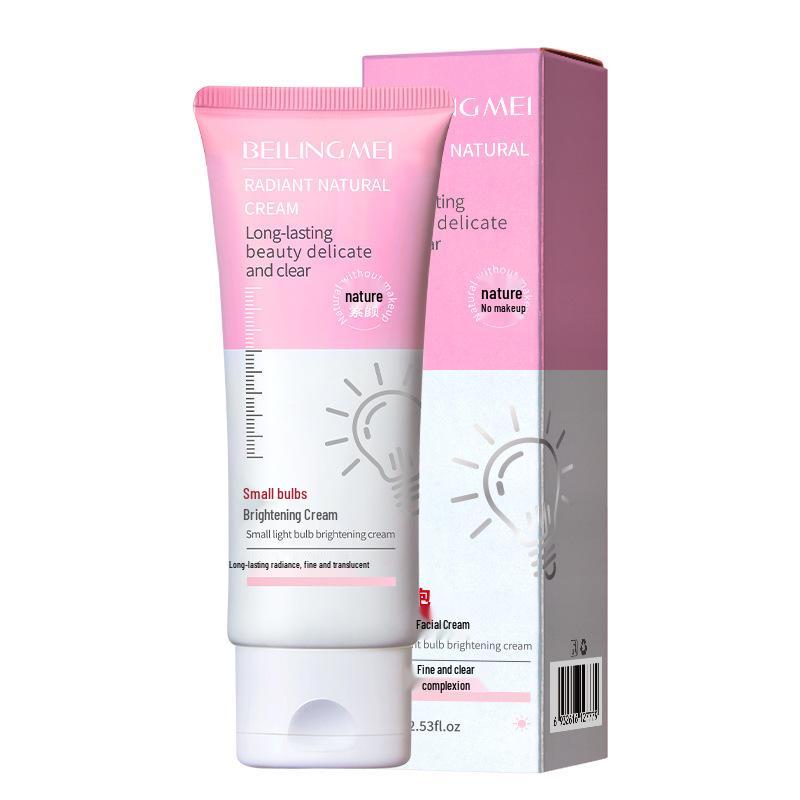 Small Light Bulb Bare Skin Cream for Students - Long-Lasting, Smudge-Proof, Natural-Look, Nourishing, Concealing, Brightening.