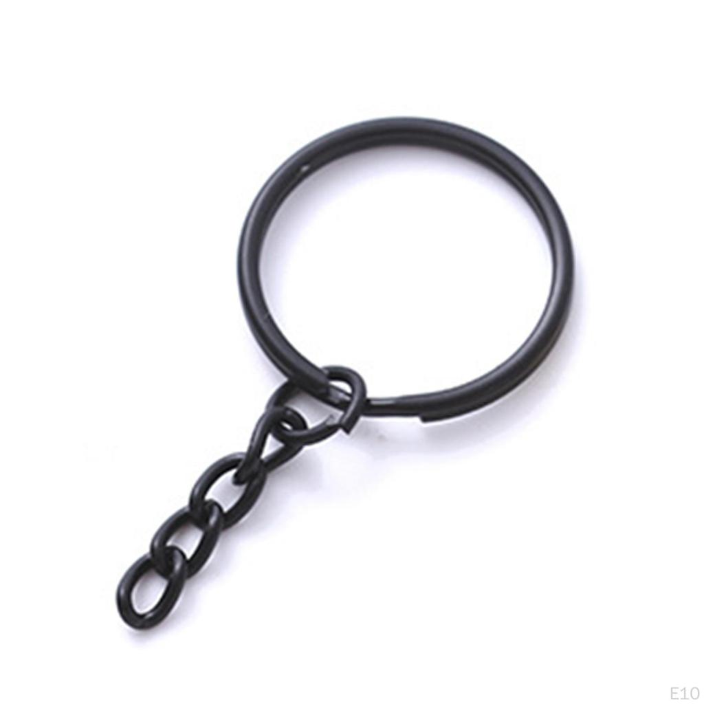 50 Stück 1" 25mm Schlüsselanhänger Ringe Set, Schlüsselanhänger mit und Sprung Groß für Schmuck