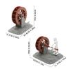 Skeleton Waterwheel Creative Underwater Landscape Skeleton Decor Pneumatic Rotatable Animated Skeletons Statue For Aquarium Tank