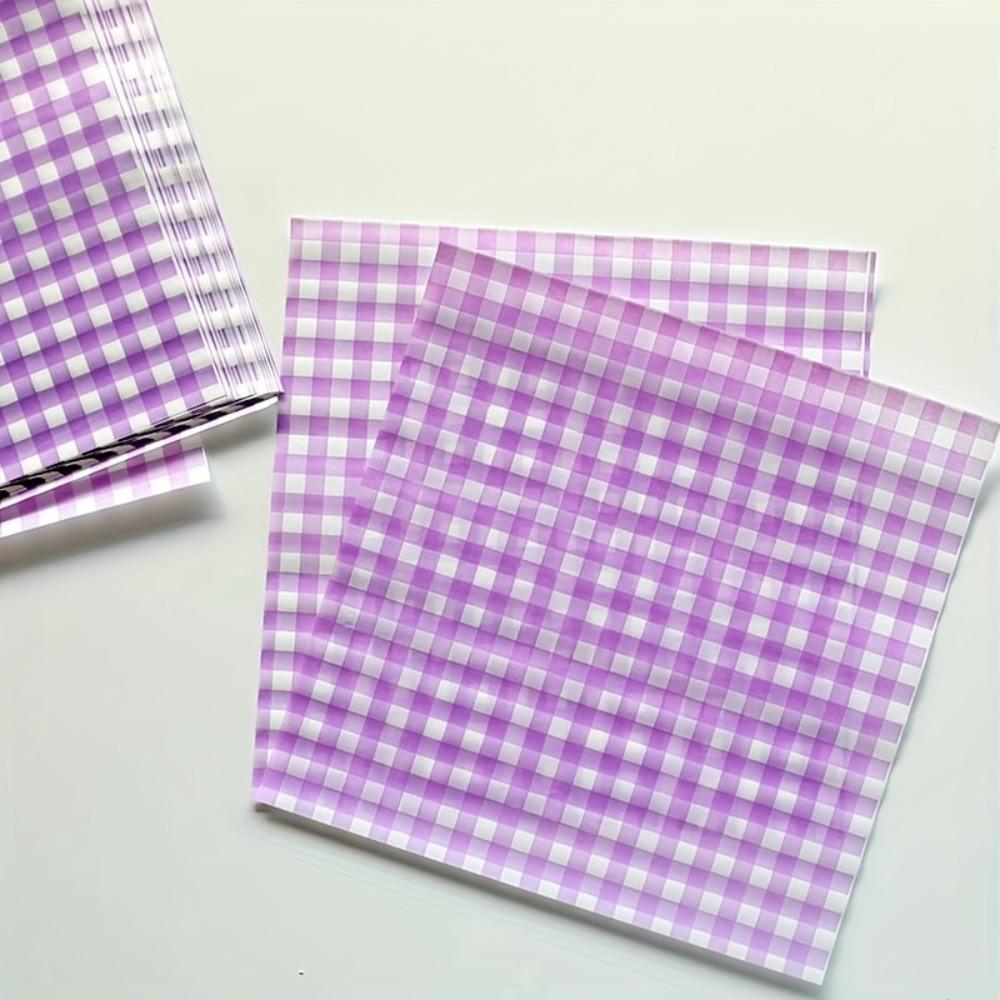 

50pcs, Sandwich Wrappers, Greaseproof Non-Stick Parchment Paper, Food Wrapper, Baking Tools, Kitchen Gadgets, Kitchen Accessories, Home Kitchen Items 50PCS фіолетовий