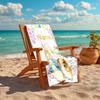 Personalized customized proof beach towel with Peter Rabbit pattern - soft, absorbent,quick-drying,perfect swimming,camping&bathing