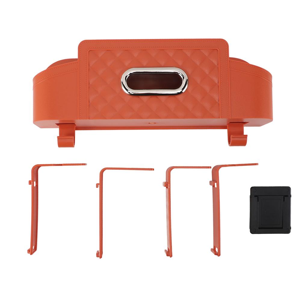 Car Back Seat Napkin Holder Car Back Seat Organizer Plastic Waterproof Stylish Hanging Installation with Cup Holder for Travel