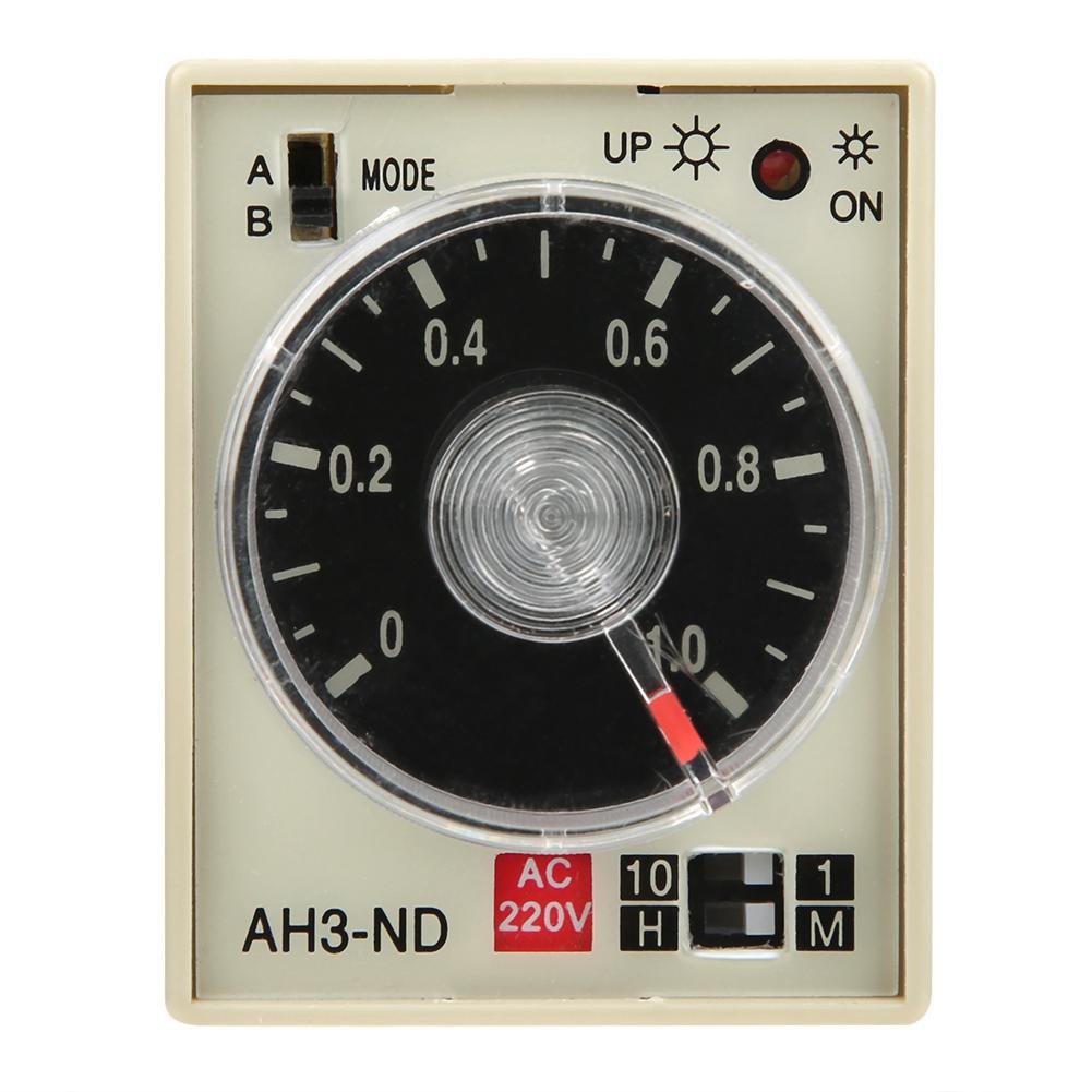 On Delay Time Relay Mini Multi Time Period Adjustable a B Double Mode AH3 ND AC220V
