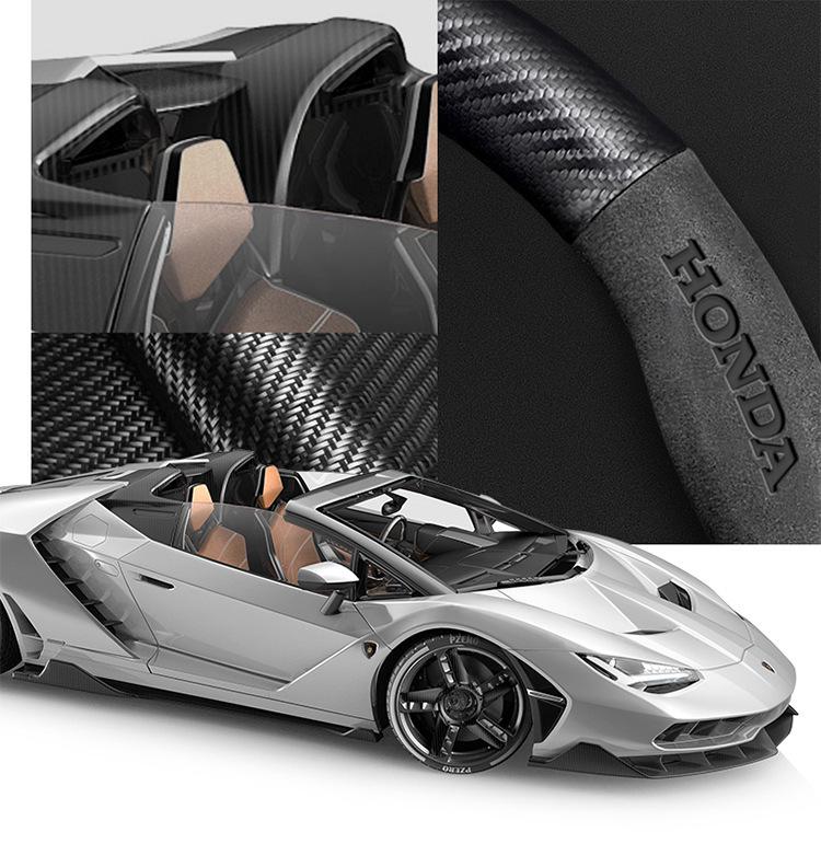 Honda Inspire Steering Wheel Cover 2019-2022: Suede, Genuine Leather, Carbon Fiber, All-Season