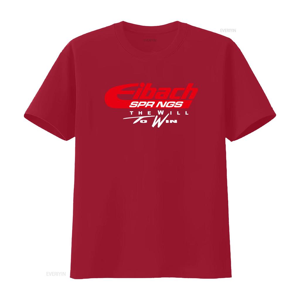 Nuova T-shirt da Uomo Eibach Springs Logo Design The Will to Win Taglie S 2XL Spedizione Veloce USA vintage Lavata streetwear grafica