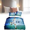 3d Football Star Bedding Set Quilt Duvet Cover Pillowcase Single Double Gift Uk