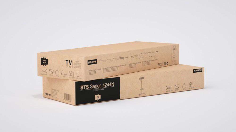 Fonestar STS-4244N - Mobile Stand for TV 32"-65", Load Up To 35 Kg, Fonestar