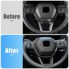 For Honda Civic 11th Gen    2024 2025 Hybrid ABS Car Steering Wheel Button Cover Frame Trim Sticker Accessories