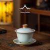 Ru Kiln Gaiwan Single-Touch Ceramic Tea Bowl - New Style Gongfu Tea Set 2026