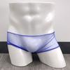 Men's Underwear Mesh Transparent Flat Corner Pants Low Waist Breathable Thin Four Corner Shorts