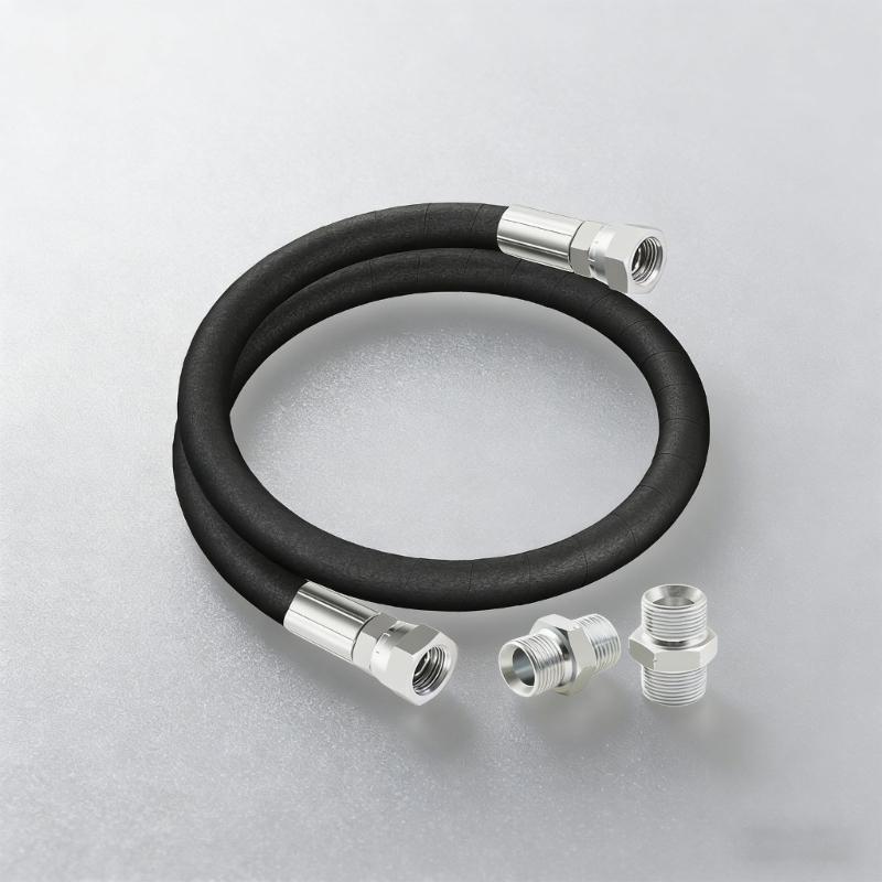 Industrial Grade 1/2 Inch NPT Compressor Jumper Hose with High Pressure & Temperature Resistance for Air Systems
