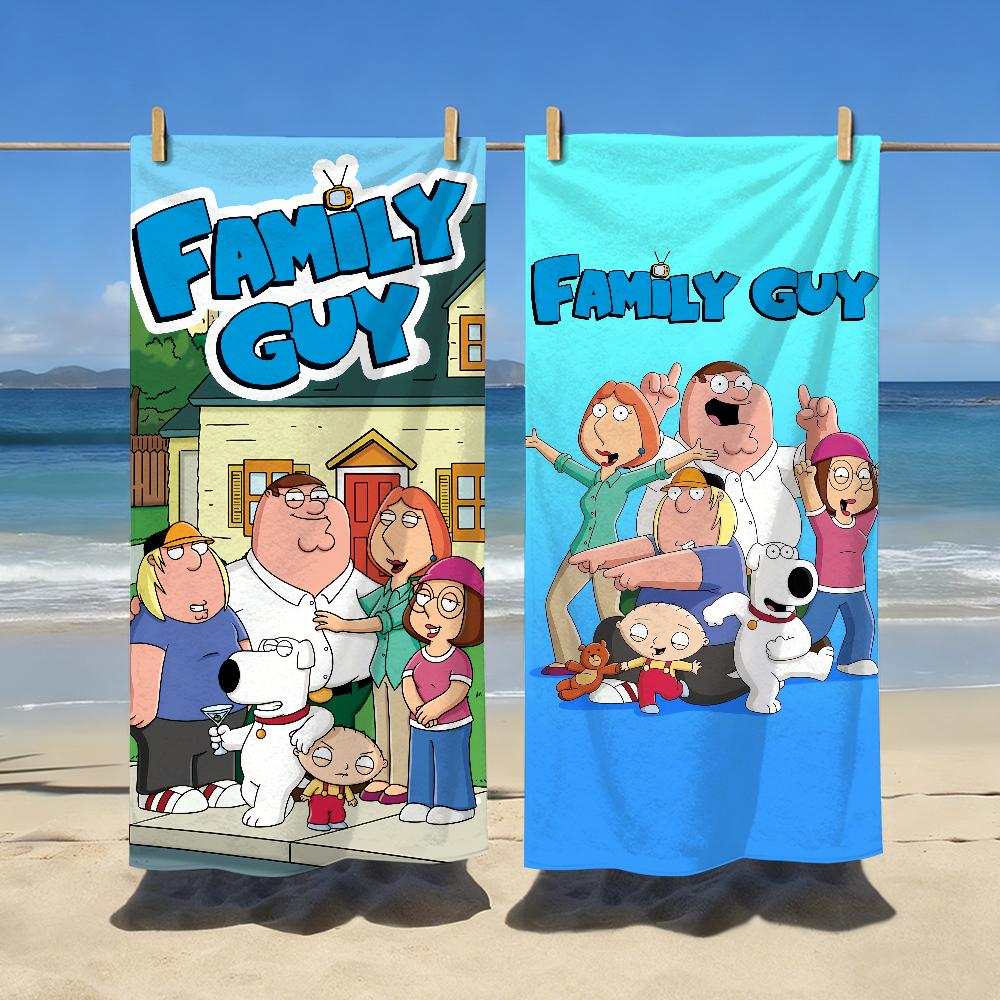 Cartoon F-Family G-Guy Towel Soft Pool Gift For Travel Gym Shower Camping Quick Dry Sports Large Beach Towels