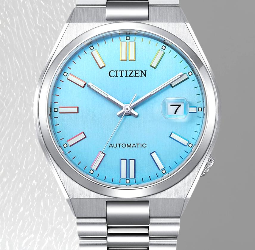 

Коллекция CITIZEN TSUYOSA NJ0151-53L Синий циферблат Сапфировые часы синий