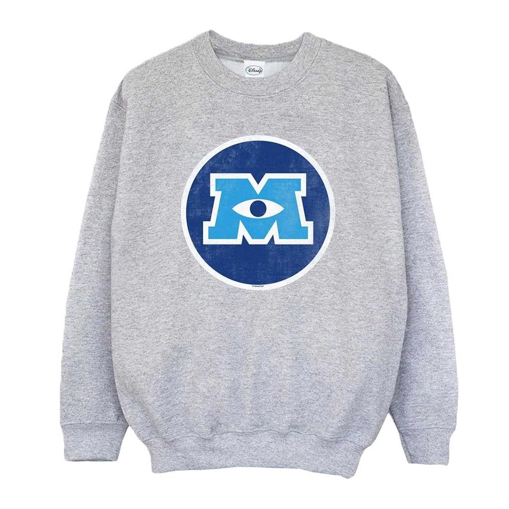 Disney Mens Monsters University Monster Emblem Sweatshirt