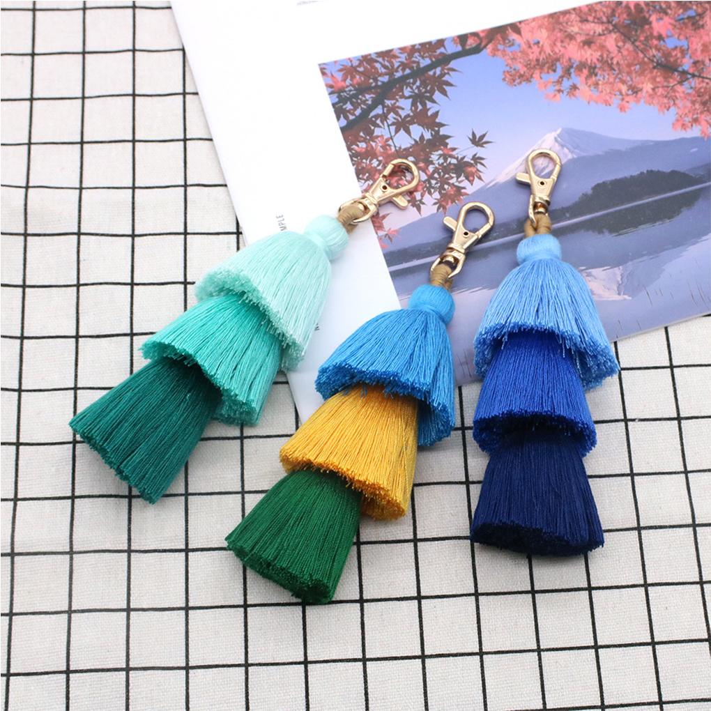 Vintage Töne Pompon Quaste Anhänger Weich und Bequem DIY Zubehör Baumwollquastenanhänger