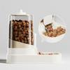 Transparent Automatic Pet Feeder Large Capacity Plastic Dog Cat Food Bowl Spill Proof Pet Food Storage Dispenser Daily Feeding
