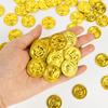 50/100Pcs Pirate Gold Coins Kids Pirate Birthday Party Decoration Favors Gift Halloween Cosplay Props Supply Fake Coin Treasure