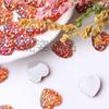 12mm Heart-shaped Starry Sky Resin Flatback Rhinestones - 200pcs/40pcs
