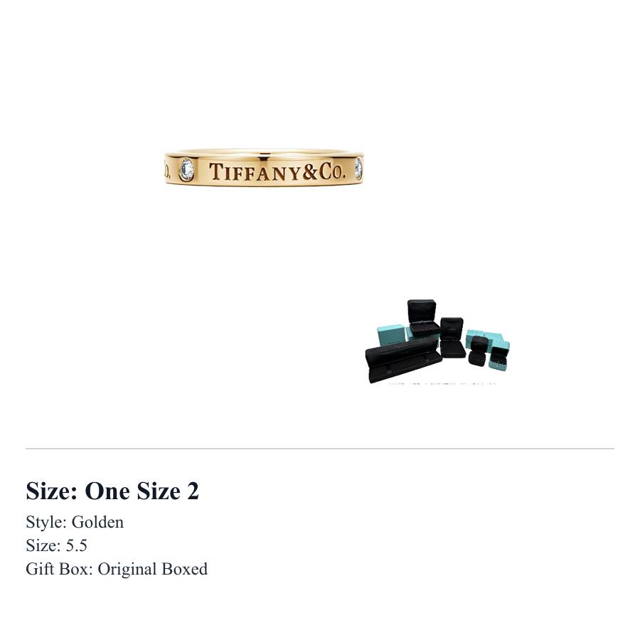 TIFFANY & CO . 18 Karat Gold Diamantringe Unisex Gold GRP10241