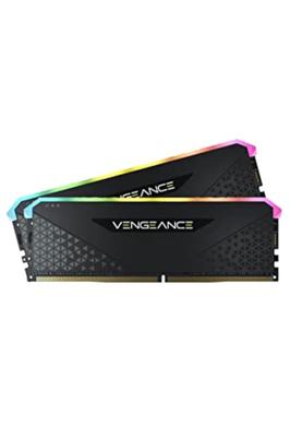Memorie CORSAIR VENGEANCE RGB RS DDR4 16GB (8 GB x 2) Memorie RAM pentru PC Desktop 3200MHz Compatibilă Intel XMP CL16 Negru CMG16GX4M2E3200C16
