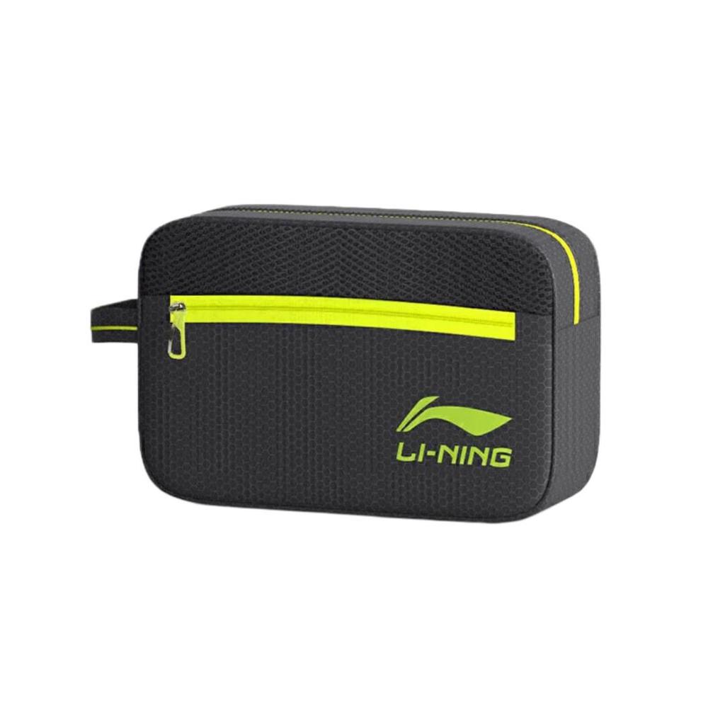 LI-NING Dry-Wet Separation Swim Bag, Waterproof Storage Bag, Black