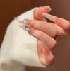 Nude Cat Eye Long Press-On Nails - Small Dog 4.0, Handmade High-End Look, Finish