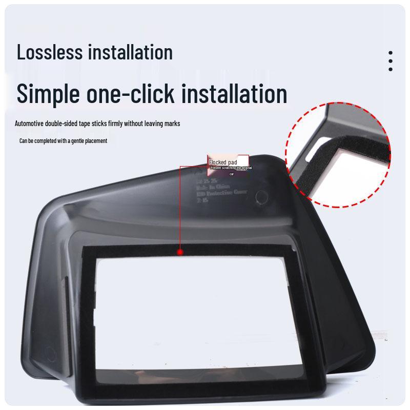 BMW X5L HUD Display Protective Cover: Curved 6D Design, Scratch-proof, Anti-reflective Interior Accessory.