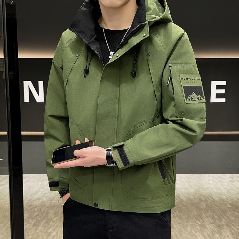 Men's Stylish Windbreaker: Hipster American Outdoor Casual Jacket for Spring & Autumn