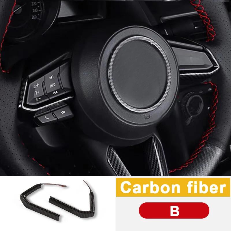 Car Steering Wheel Trim Circle Sequ Cover Sticker Moulding For Mazda CX-3 CX-5 2 Demio M3 Axela M6 Atenza 2017 2018