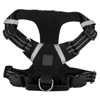 Arnés Reflectante Impermeable Ajustable para Pecho de Mascota con Correa y Asa para Perros Mascotas