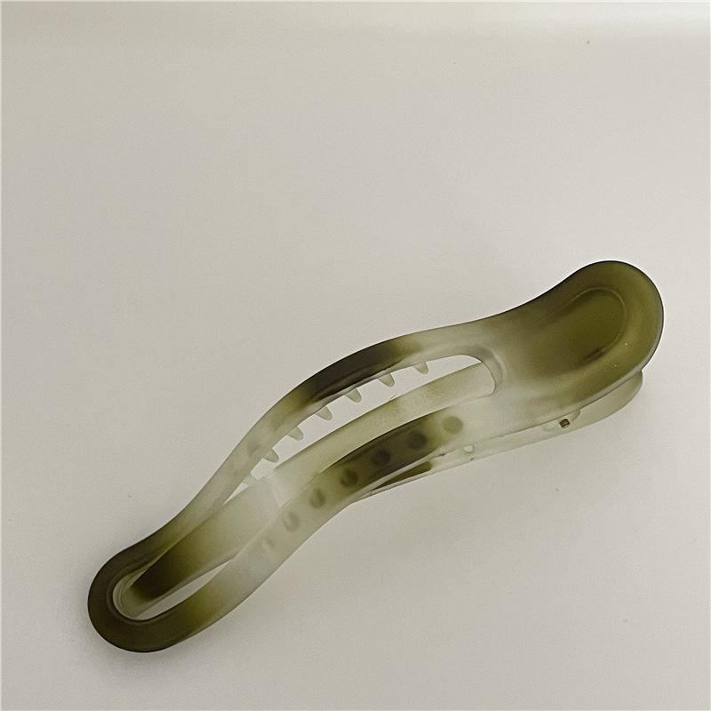 New Vintage Duckbill Hair Clamp Semi Opaque Matte Ins Trendy Summer Accessory