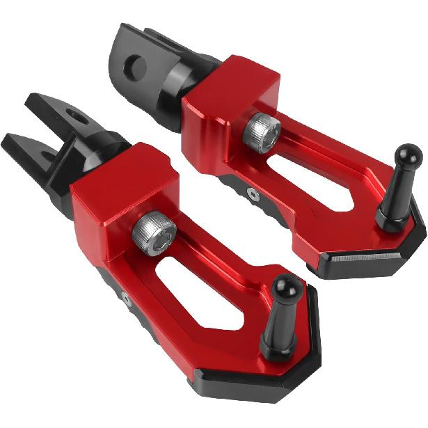 Rear Passenger Foot Pegs CNC Aluminum Footrest Compatible with Kawasaki Ninja 400 Z400 2018-2023 Non-slip Foot Rest Pedals Motorcycle Parts
