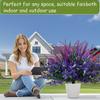 Lavender Artificial Ground Inserted with Nails Detachable Indoor and Outdoor Plastic Artificial Flowers Artificial Plants.