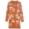 Hengyuanxiang Thickened Medium-Length Sweater Dress - Semi-High Neck, Hip-Covering Base Layer for Autumn/Winter.