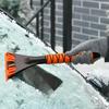 Pelle à neige pour voiture Grattoir à glace Déneigeur de pare-brise Outil de nettoyage de neige ergonomique antidérapant Accessoire d'hiver pour voiture