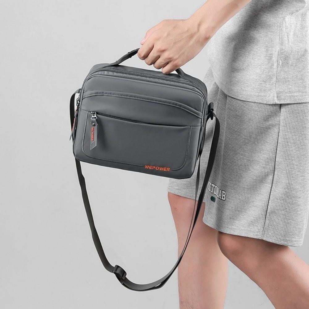 Large Capacity Men's Shoulder Bag Multifunctional Nylon Waist Bag Business Crossbody Bag  Work
