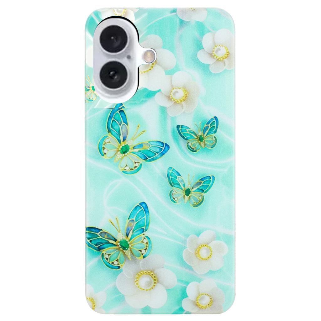 For iPhone 16 Case Pattern Printing Flexible TPU Mobile Phone Cover
