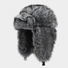 Unisex Winter Trapper Hat with Thick Earflaps, Warm Outdoor Snow Hat for Cold