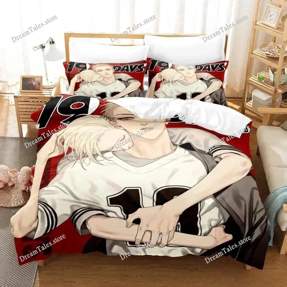 Anime 19 Days Bedding Set Single Twin Full Queen King Size Bed Set Adult Kid Bedroom Duvet Cover Sets 3D Anime Bed Sheet Set