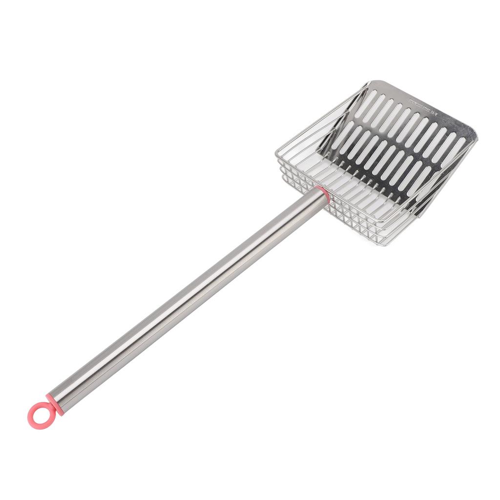 Chicken Poop Scooper   Handle Stainless Steel Non Stick Slat Litter Sifting Shovel for Chicken Pet Cat