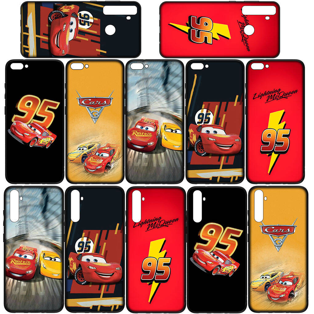 For Samsung Galaxy S25 S24 S23 S22 Ultra FE Plus A17 A37 A57 A56 A55 A06 A16 A15 A36 A26 A35 A05 A25 A54 A34 Phone Case Cars Lightning McQueen Lovely