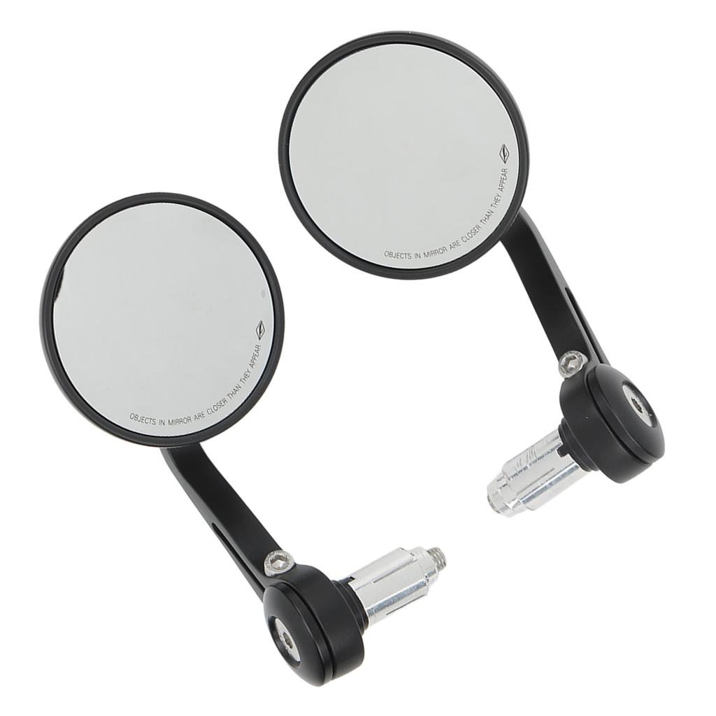 2 Stück 22mm0.87in Motorrad Rückspiegel Seitenspiegel 360 Grad Drehbar Lenkerspiegel Universal für