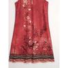 Women Casual Midi Dress Notched Neck Floral Print Sleeveless Clothing
