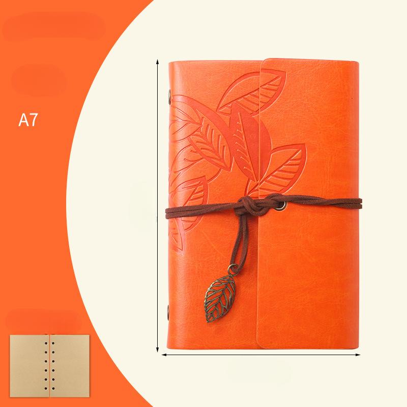 

A7 Ретро Листок Блокнот Школьные Канцелярские Принадлежности Дневник Блокнот Литературная Записная Книга Путешественник Журнал Планировщики Подарки оранжевый