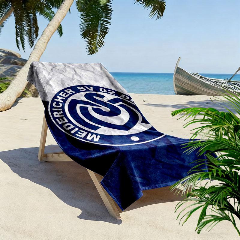 MSV Duisburg Print Strandtuch, Großes Weiches Schnelltrocknendes Handtuch für Strand Camping Schwimmen