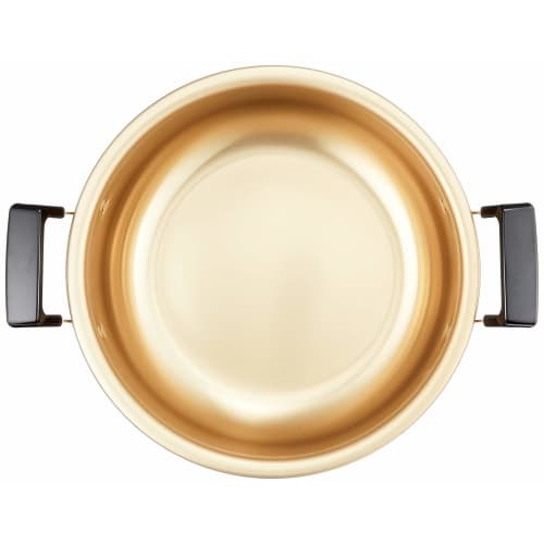 Hokuriku Aluminum 24cm Two-Handled Pot, Gas Stove Only, Lightweight, Pure Oxalic Acid, Flavorful, Made in Japan