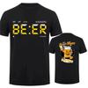 Mens Printed TShirt 100 Cotton Short Sleeve Beer Pattern Fashion Street Trend Loose TShirt