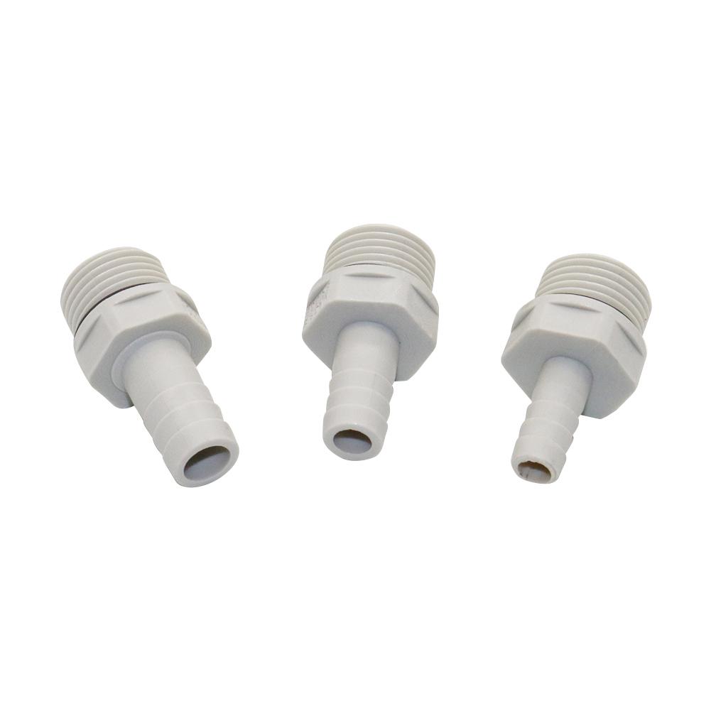 1/2" BSP Male Thread To 8mm 10mm 12mm Straight Connectors Barbed Pagoda Type Connection Coupling Joint Plastic Pipe Fittings 1Pc